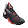 WILSON Rush Pro Tour Mid Mens Tennis Shoes - Black/White/Red/D Medium / 12.5