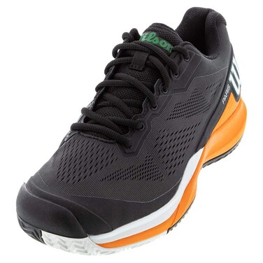 Wilson Men's Tennis Shoe, Black Orange Tiger White, 10.5