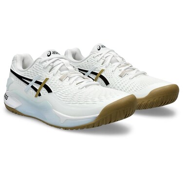 ASICS Men's Gel-Resolution 9 Tennis Shoe, 14, White/Black