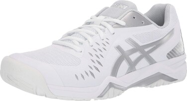 ASICS Men's Gel-Challenger 12 Tennis Shoes, 6.5, White/Silver