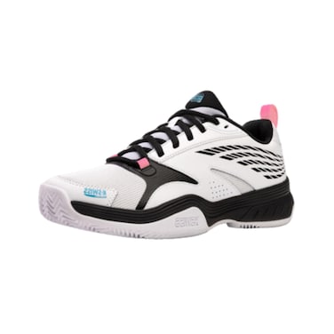 K-Swiss Men's SpeedEx Padel Shoe, White/Black/Aquarius, 8 M
