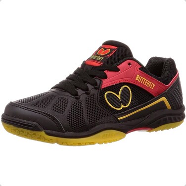 Butterfly Men's Table Tennis Shoes Sneaker, Black, 10