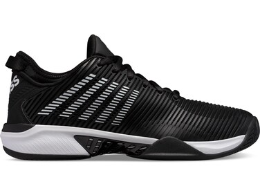 K-Swiss Men's Hypercourt Supreme Tennis Shoe, Black/White, 10 M