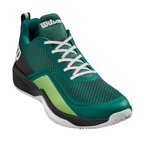 Wilson Rush Pro Lite Men&#39;s Tennis Shoe, Evergreen/Black/White, Size 10