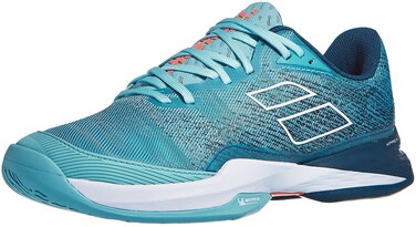 Babolat Men's Jet Mach 3 All Court Wide Tennis Shoes, Angel Blue (Men's US Size 8)