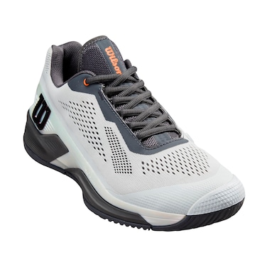 WILSON Men's Rush Pro 4.0 Shift Sneaker, Ballad Blue/Ebony/Orange Tiger, 7.5