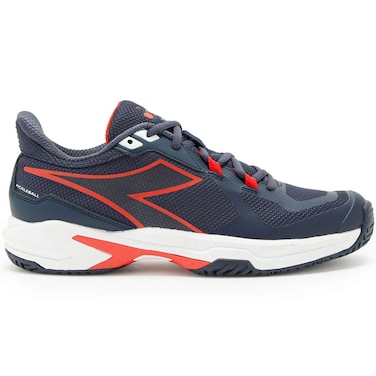 Diadora Men's Trofeo 2 All Ground Pickleball Shoes (Blue Corsair/White/Fiery Red, 8.5)
