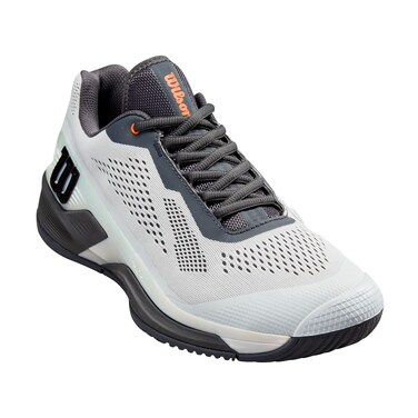 WILSON Men's Rush Pro 4.0 Shift Sneaker, Ballad Blue/Ebony/Orange Tiger, 12