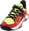 Diadora Men's B.Icon 2 All Ground Tennis Shoe (Yellow Flou DD/Black/Fiery Red, 10.5)