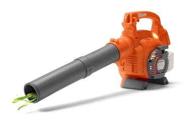 Husqvarna 589746402 125B Toddler Toys Plastic Toy Leaf Blower with Light-Up Engine Makes Noise and Blows Out Real Air for Ages 3 and Up - Orange/Gray