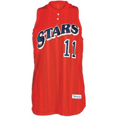 Intensity Womens Diamond Mesh Sleeveless Softball Top, Cardinal, X-Large