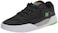 DC Men's Metric Skate Shoe, Black/Grey/Green, 11