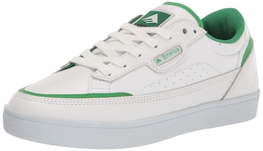 Emerica Men's Gamma X Shake Junt Skate Shoe, White, 14