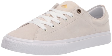 Emerica Men's Omen Low Top Skate Shoe, White, 7.5