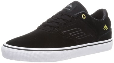 Emerica Men's Skate Shoe, Black/Gold/White, 7.5