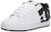 DC Men's Court Graffik Skate Shoe, White/Black/Black,10 M US