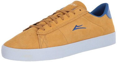 Lakai Limited Footwear Mens Men's Newport Skate Shoe, Gold/Royal Suede, 5.5