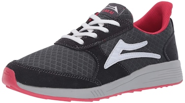 Lakai Limited Footwear Mens EVO Skate Shoe, CHARCOAL SUEDE , 5 medium US