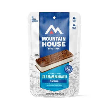 Mountain House Vanilla Ice Cream Sandwich   Freeze Dried Backpacking &amp; Camping Food   1 Serving