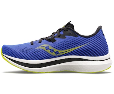 Saucony Men's Endorphin Pro 2 Running Shoe, Blue RAZ/Acid, 12