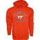 Blue 84 Men's Virginia Tech Hokies Hoodie Line Up Secondary Color, Virginia Tech Hokies Orange, Large