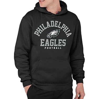 Junk Food Clothing x NFL - Philadelphia Eagles - Classic Team Logo - Unisex Adult Pullover Fleece Hoodie for Men and Women - Size XX-Large