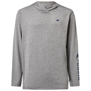 Costa Del Mar Unisex Adult Voyager Performance Hoodie Shirt, Storm Grey Heather, Large US