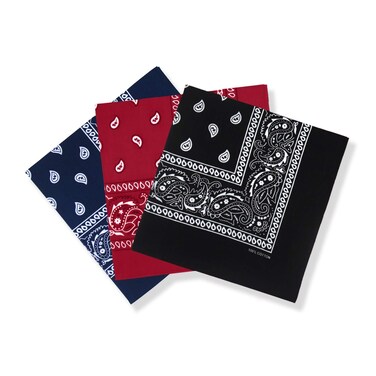 cocopuss 22"X22" Cotton Bandanas for Men &amp; Women Pasiley Cowboy Bandana Handkerchiefs for Hair
