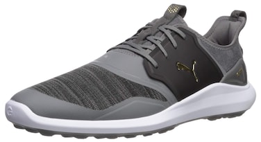 PUMA mens Ignite Nxt Lace Golf Shoe, Quiet Shade-puma Team Gold-puma Black, 7.5 US