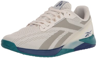 Reebok Men's Nano X1 Cross Trainer, Chalk/Classic Cobalt/Seaport Teal, 12.5