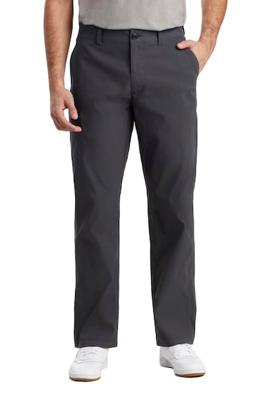 UNIONBAY mens Rainier Lightweight Comfort Travel Tech Chino Hiking Pants, Charcoal, 34W x 32L US