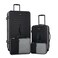 Wrangler Trunk Spinner Set, Black, 2 Luggage &amp; 2 Packing Cubes