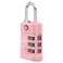 SURE LOCK TSA Locks for Luggage, TSA Approved Luggage Locks with Open Alert, TSA008 Key for High Security, Easy Read Dials, Zinc Alloy Body, Locker Lock for Suitcase, Gym, Travel(Pink 1 pk)
