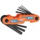 Klein Tools 70540M Compact Folding Hex Key Set, 8-Key Metric sizes 1.5mm to 8mm, Industrial Strength Heat Treated Alloy Steel