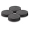Monosaudio 4Pcs Carbon Fiber Isolation Speaker Spikes Pads 25X5mm Speaker Spike Floor Protectors Speaker Isolation Feet for Audio,Speakers,Subwoofers,Amplifier,Home Theater,Turntable,DAC(Black)