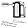 Dualit Hand Mixer - 400W - Strong Grip Handle - Attachments Included - Integral Plug Storage - 4 Speed Settings - Repairable gears - Flat Beaters, Dough Hooks, Balloon Whisk