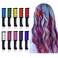 EBANKU Temporary Hair Chalk Comb, 10 Color Washable Hair Chalk Set for Girls Kids Gifts on Cosplay DIY Halloween Christmas Day Birthday Party