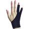 Timebetter Artist Drawing Glove, Digital Art Glove for Tablet iPad, Palm Rejection, Two Open Finger, Fit Left Right Hand - L, Pack of 2