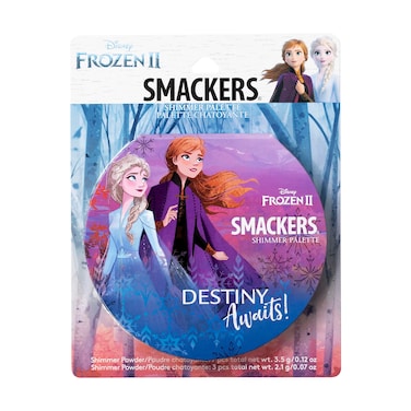 Lip Smacker Disney Frozen 2 Glitter Eyeshadow &amp; Blush Makeup Palette, Melt For You Shimmer   Christmas Make Up Collection   Holiday Present   Gift for Girls