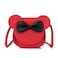 Bolley Joss Crossbody Purse Bowknot Shoulder Bag Handbag Little Girl's Cute Purse with Cartoon Mouse Ears