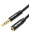 VENTION Headphone Extension Cable, 3.5mm Aux Extender Cable 3 Ring 4 Pole Male to Female Stereo Audio Cable Gold Plated Compatible with Laptop, Smartphones, Headphones, Tablets (3FT/1M)