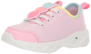 Carter's Kids Hailey Light-Up Sneaker, Pink, 4 US Unisex Toddler