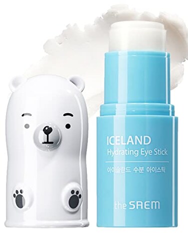 The SAEM Iceland Hydrating Eye Stick 0.24oz - Cooling Eye Balm for Dark Circles and Puffiness &ndash; Under Eye Treatment - Reduce Wrinkles and Moisturizing - Minimize Dark &amp; Puffy Eyes - Aqua Scent