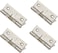 Rannb Spring Hinge Self Opening Hinge 2" Length Stainless Steel Door Hinge - Pack of 4