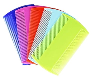CDOFFICE 5 PCS Flea Lice Combs Grooming Fine Tooth Hair Combs for Dogs Cats