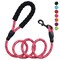 Petmegoo 5ft 1/2in Strong Pink Dog Leash for Large Dogs &amp; Medium Size Dogs - Highly Reflective Heavy Duty Dog Rope Leash with Soft Padded Anti-Slip Handle- for 18-120 lbs Dogs