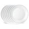 Corelle 6-Piece 10.25" Dinner Round Plates, Vitrelle Triple Layer Glass, Lightweight Round Plates, Large Round Plates, Chip and Scratch Resistant, Microwave and Dishwasher Safe, Caspian
