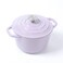 HAWOK Enameled Cast Iron 1.5-Quart Mini Dutch Oven Purple