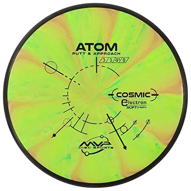 MVP Disc Sports Cosmic Electron Atom (Soft) Disc Golf Putter (170-175g / Colors May Vary)