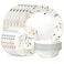 Corelle Vitrelle 18 Piece Glass Dinnerware Sets, Service for 6, Triple Layer Chip &amp; Crack Resistant Glass Plate and Bowl Sets, Wildflower